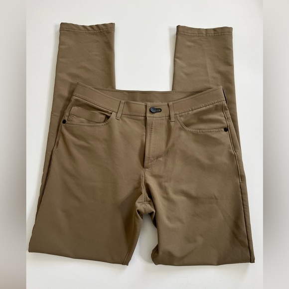 Public Rec Brown Straight Leg Pants Size 30 / 34 - Picture 1 of 12